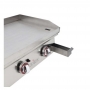 Plancha à gaz en acier rectifié L. 606 mm
