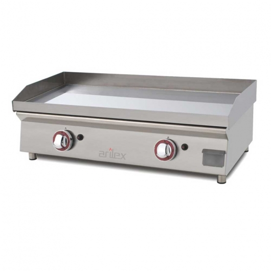 Plancha à gaz en acier chromé L. 806 mm