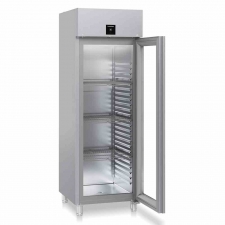 Armoire positive GN2/1, inox porte vitrée, 625L, Performance