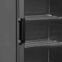 Congélateur vitré noir 1 porte 270 L