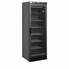 Congélateur vitré noir 1 porte 270 L
