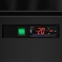 Armoire à froid négatif noire ventilée 2 portes 702 L