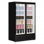 Armoire à froid négatif noire ventilée 2 portes 702 L