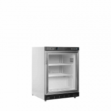 Congélateur vertical de vitrine blanc statique 1 porte 120 L