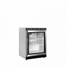 Congélateur vertical de vitrine blanc ventilé 1 porte 120 L