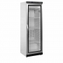 Congélateur vertical de vitrine blanc ventilé 1 porte 340 L
