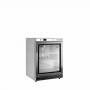 Congélateur vertical de vitrine inox ventilé 1 porte 120 L