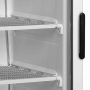 Armoire froide négative blanche à porte vitrée chauffée 270 L