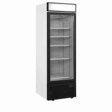 Congélateur vertical de vitrine canopée lumineux 1 porte 440 L