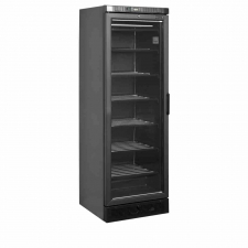Armoire froide négative noire à porte vitrée chauffée 270 L