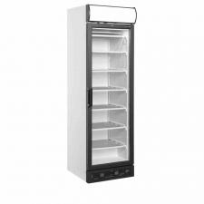 Congélateur vertical de vitrine canopée lumineux statique 1 porte 270 L