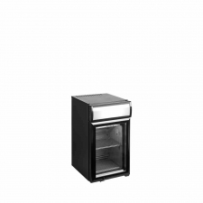 Réfrigérateur table top noir canopée lumineux 22 L