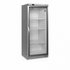 Armoire froide vitrée 1 porte GN 2/1 inox 570 L