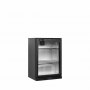 Arrière de bar noir 1 porte vitrée battante 118 L