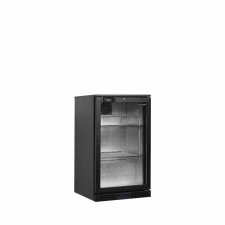 Arrière de bar noir 1 porte vitrée 92 L