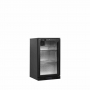 Arrière de bar noir 1 porte vitrée 92 L