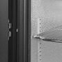 Arrière de bar noir 2 portes vitrées coulissantes 188 L
