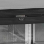 Arrière de bar noir 3 portes vitrées battantes 442 L
