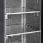 Arrière de bar noir 3 portes vitrées battantes 442 L