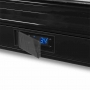 Arrière de bar noir 1 porte vitrée battante 92 L