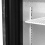 Arrière de bar noir 1 porte vitrée battante 92 L