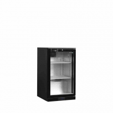 Arrière de bar noir 1 porte vitrée battante 92 L