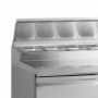 Table de préparation 3 portes GN 1/1 cuve GN 1/6 320 L