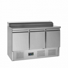 Table de préparation 3 portes GN 1/1 cuve GN 1/6 320 L
