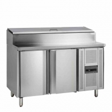 Table de préparation 2 portes GN 1/1 cuve GN 1/3 297 L