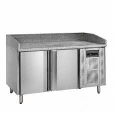 Table à pizzas dessus granite 2 portes 370 L