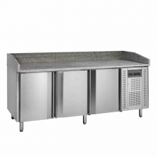Table à pizzas dessus granite 3 portes 565 L