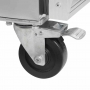 Table réfrigérée inox centrale 4 portes vitrées GN 1/1 533 L