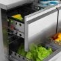 Table réfrigérée inox avec dosseret 3 portes GN 1/1 291 L