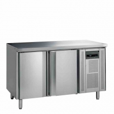 Refroidisseur de comptoir snack inox 2 portes 230 L