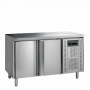 Refroidisseur de comptoir snack inox 2 portes 230 L