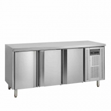 Refroidisseur de comptoir snack inox 3 portes 345 L