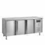 Refroidisseur de comptoir snack inox 3 portes 345 L