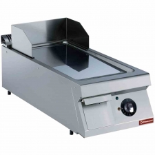 Plaque de cuisson électrique lisse chrome dur TOP L. 400 mm P. 900 mm