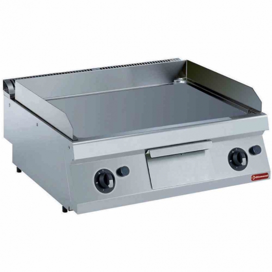 Plaque cuisson au gaz lisse au chrome dur TOP L. 800 mm