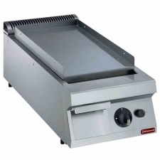 Plaque de cuisson gaz lisse acier traité brossé TOP L. 400 mm P. 900 mm