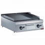 Plaque de cuisson gaz 2/3 lisse et 1/3 rainurée chrome dur TOP L. 800 mm P. 900 mm