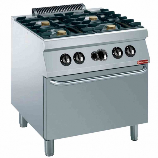 Founeau 4 feux 5,5 kW four gaz GN 2/1