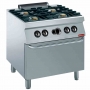 Founeau 4 feux 5,5 kW four gaz GN 2/1