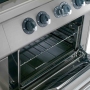 Fourneau 2 feux 1 taque coup de feu four gaz GN 2/1 armoire neutre