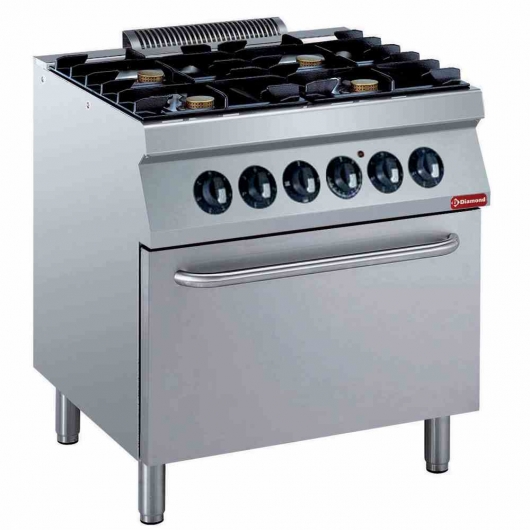 Founeau 4 feux 5,5 kW four électrique GN 2/1