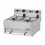 Friteuse électrique à poser avec vanne de vidange 2 x 8 litres