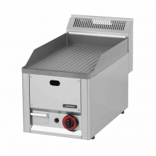 Plaque à snacker fonte nervurée gaz 1 zone L. 328 mm