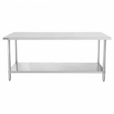 Table de travail inox 600 avec étagère 600 mm