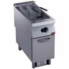 Friteuse gaz 1 cuve Y 23 L brûleurs extérieurs sur meuble