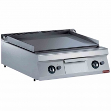 Plaque de cuisson gaz lisse chrome dur L. 800 mm